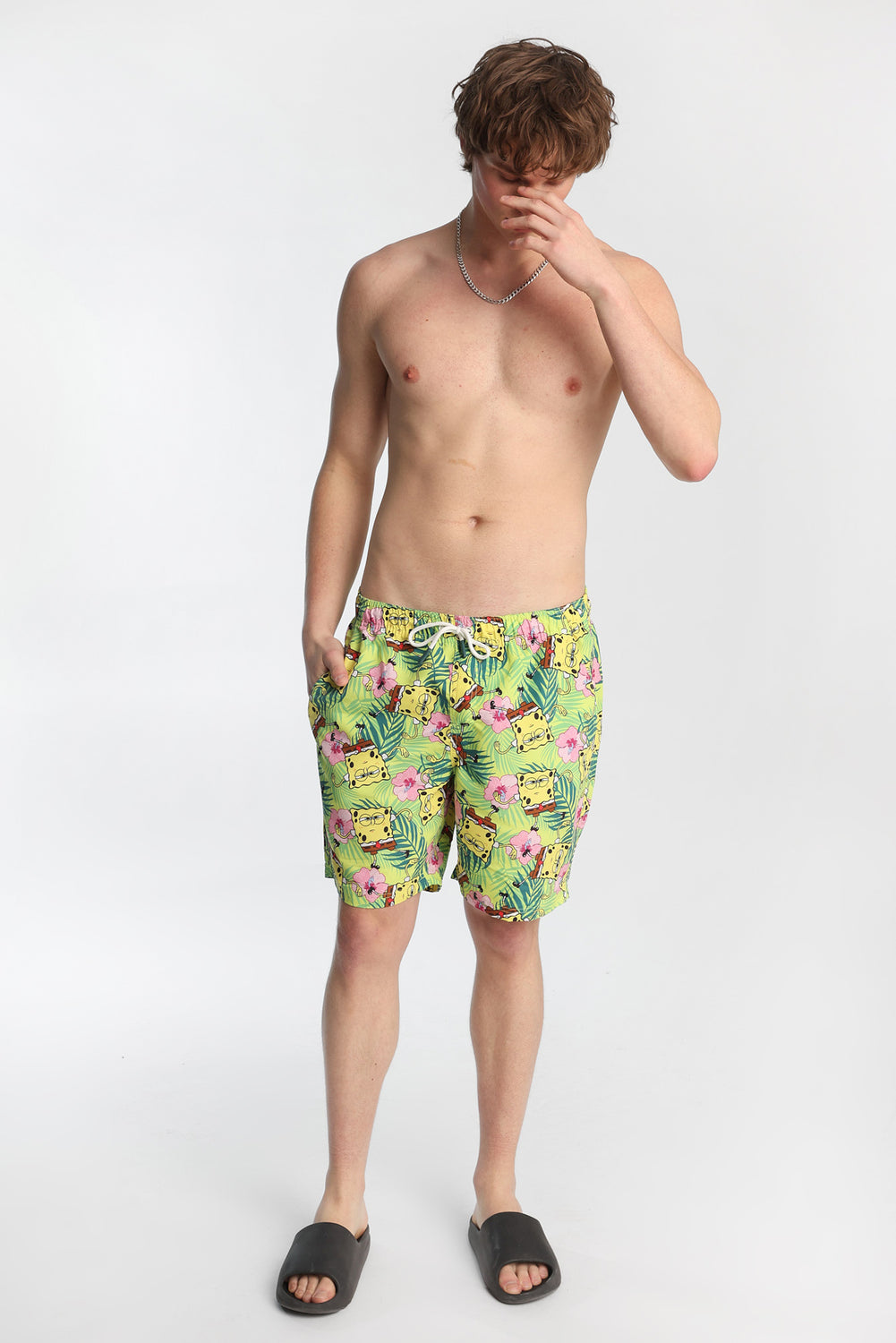 Short de bain floral Bob l'éponge 7