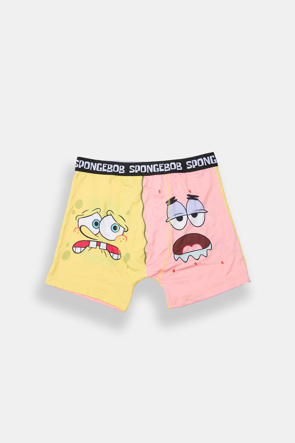 SpongeBob & Patrick Half & Half Printed Boxer Briefs SpongeBob & Patrick Half & Half Printed Boxer Briefs