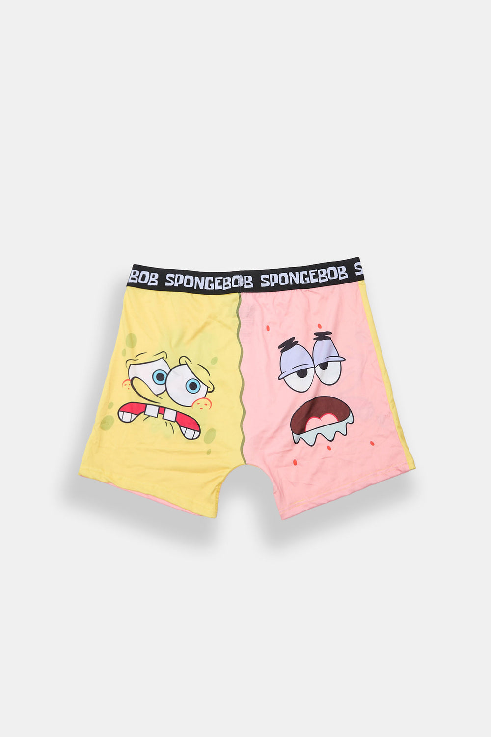 Caleçon boxeur moitié-moitié SpongeBob et Patrick Caleçon boxeur moitié-moitié SpongeBob et Patrick
