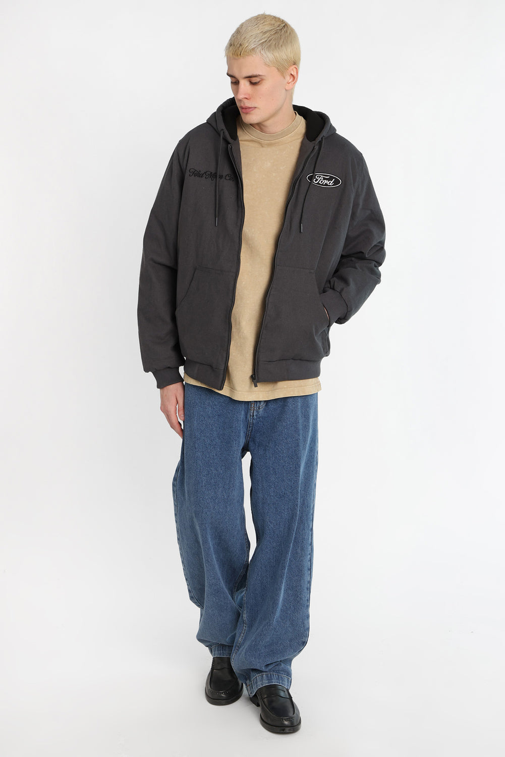 Ford Motor Co. Cotton-Canvas Hooded Workwear Jacket Ford Motor Co. Cotton-Canvas Hooded Workwear Jacket