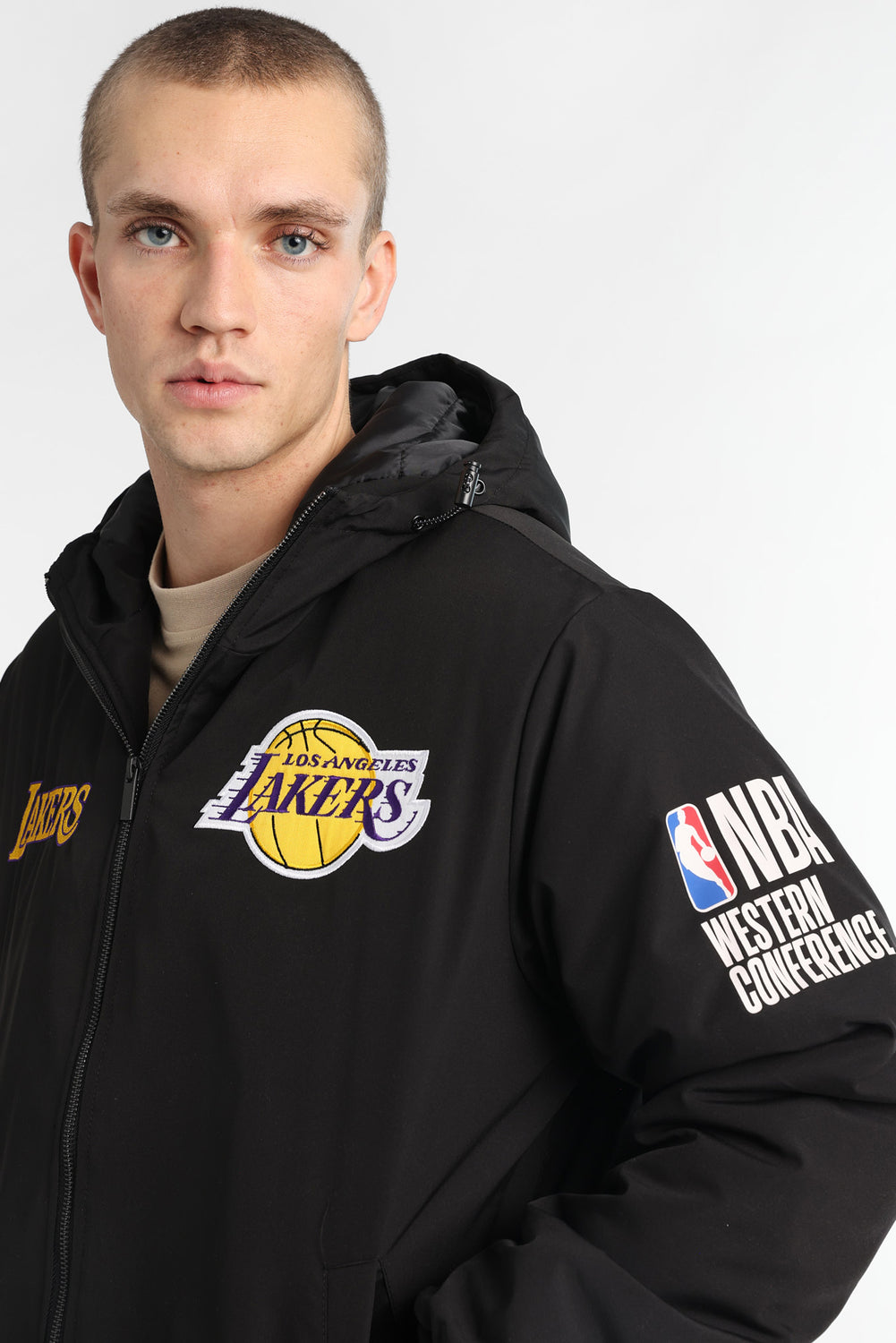 Veste bomber à capuche Los Angeles Lakers Veste bomber à capuche Los Angeles Lakers
