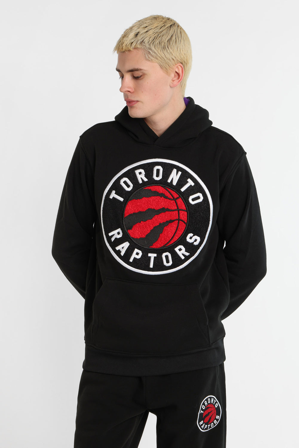 Toronto Raptors Chenille Contrast Hoodie Toronto Raptors Chenille Contrast Hoodie