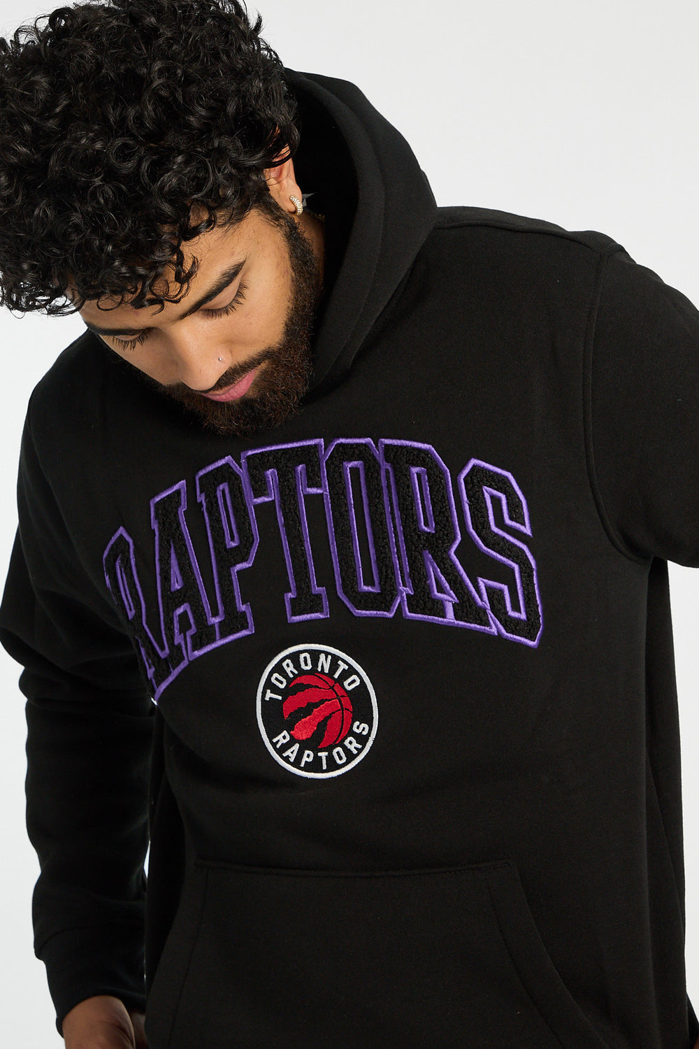 Mens Toronto Raptors Chenille Logo Hoodie Mens Toronto Raptors Chenille Logo Hoodie