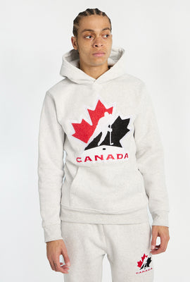 Mens Team Canada Hockey Chenille Logo Hoodie