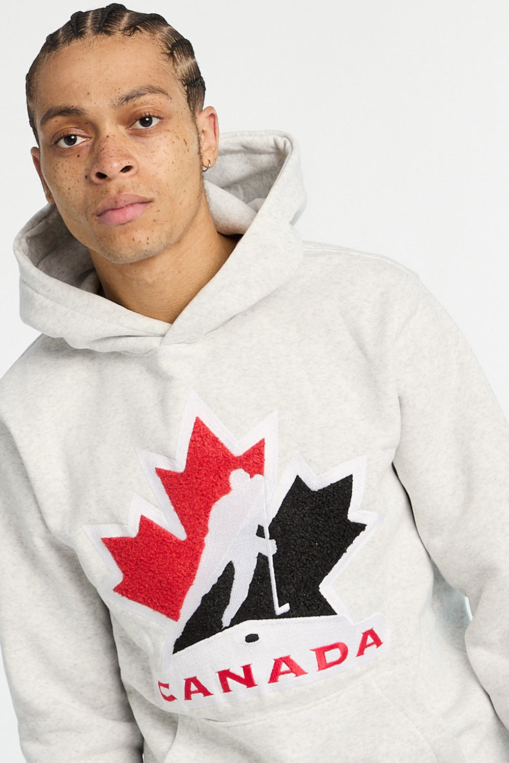 Mens Team Canada Hockey Chenille Logo Hoodie Mens Team Canada Hockey Chenille Logo Hoodie