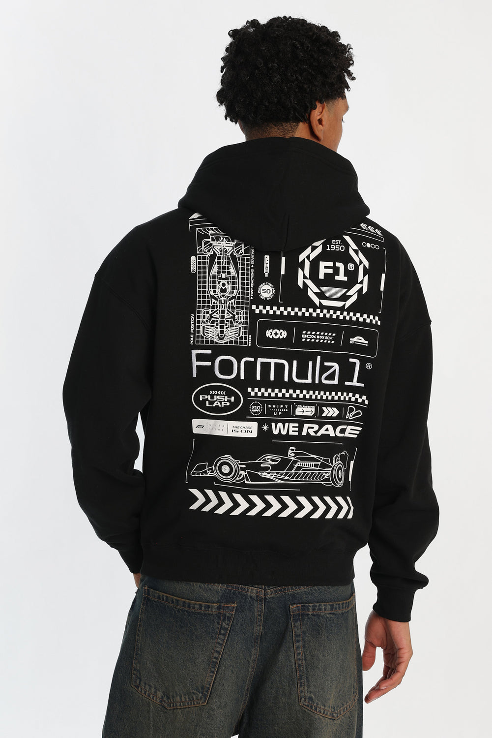 Haut à capuchon logo chenille Formula 1 Haut à capuchon logo chenille Formula 1