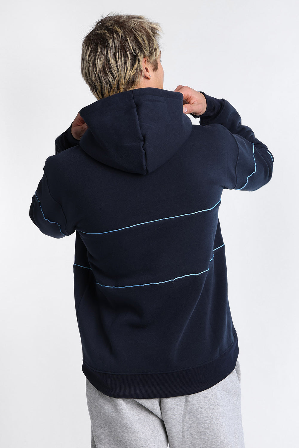 North Carolina Tar Heels Embroidered Panel Hoodie North Carolina Tar Heels Embroidered Panel Hoodie