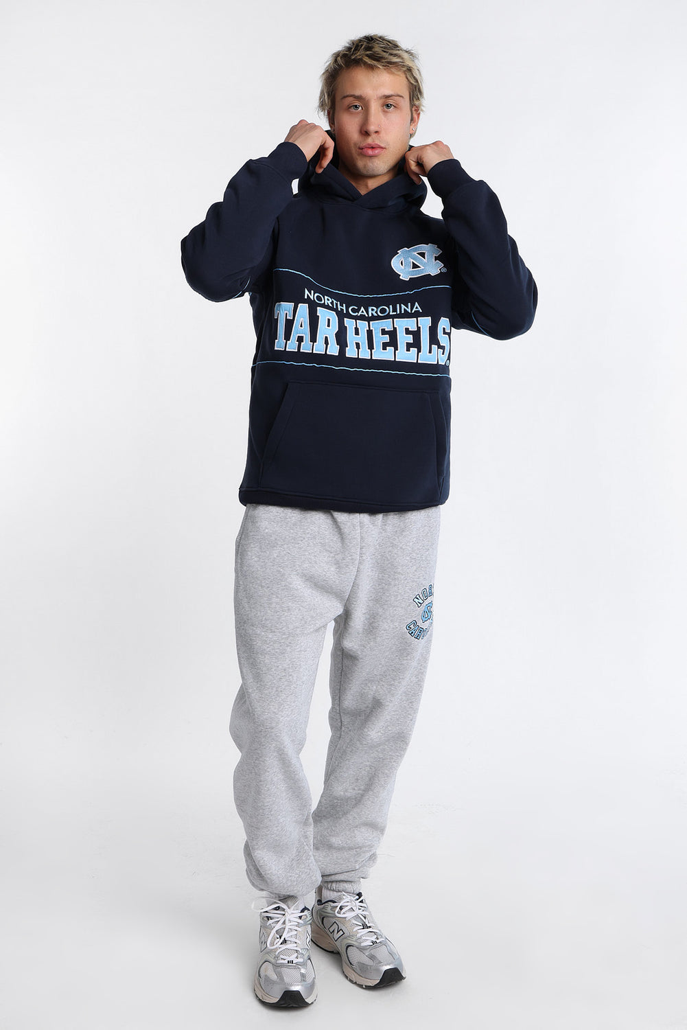 North Carolina Tar Heels Embroidered Panel Hoodie North Carolina Tar Heels Embroidered Panel Hoodie