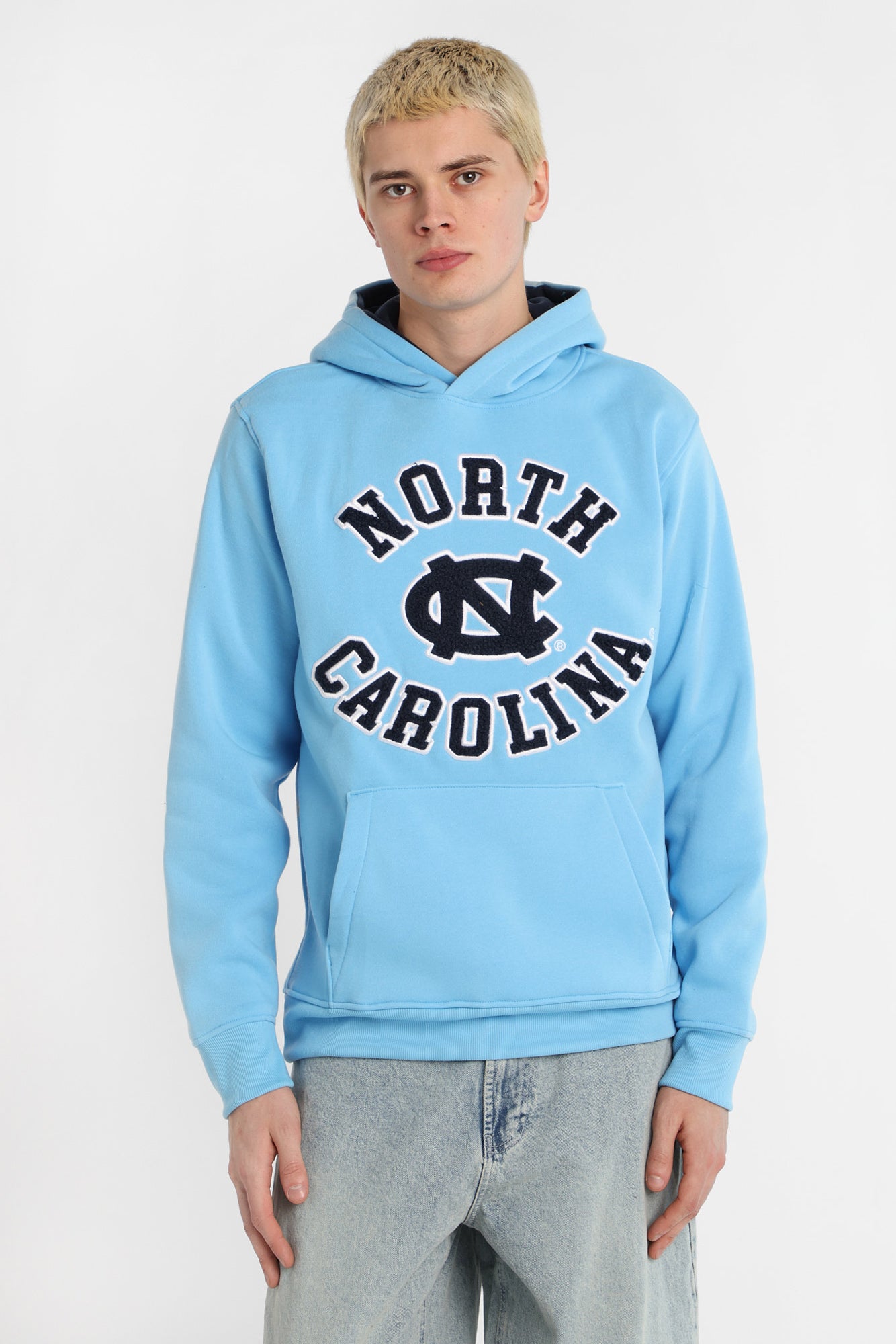 University Of North Carolina Chenille Contrast Hoodie - Blue /