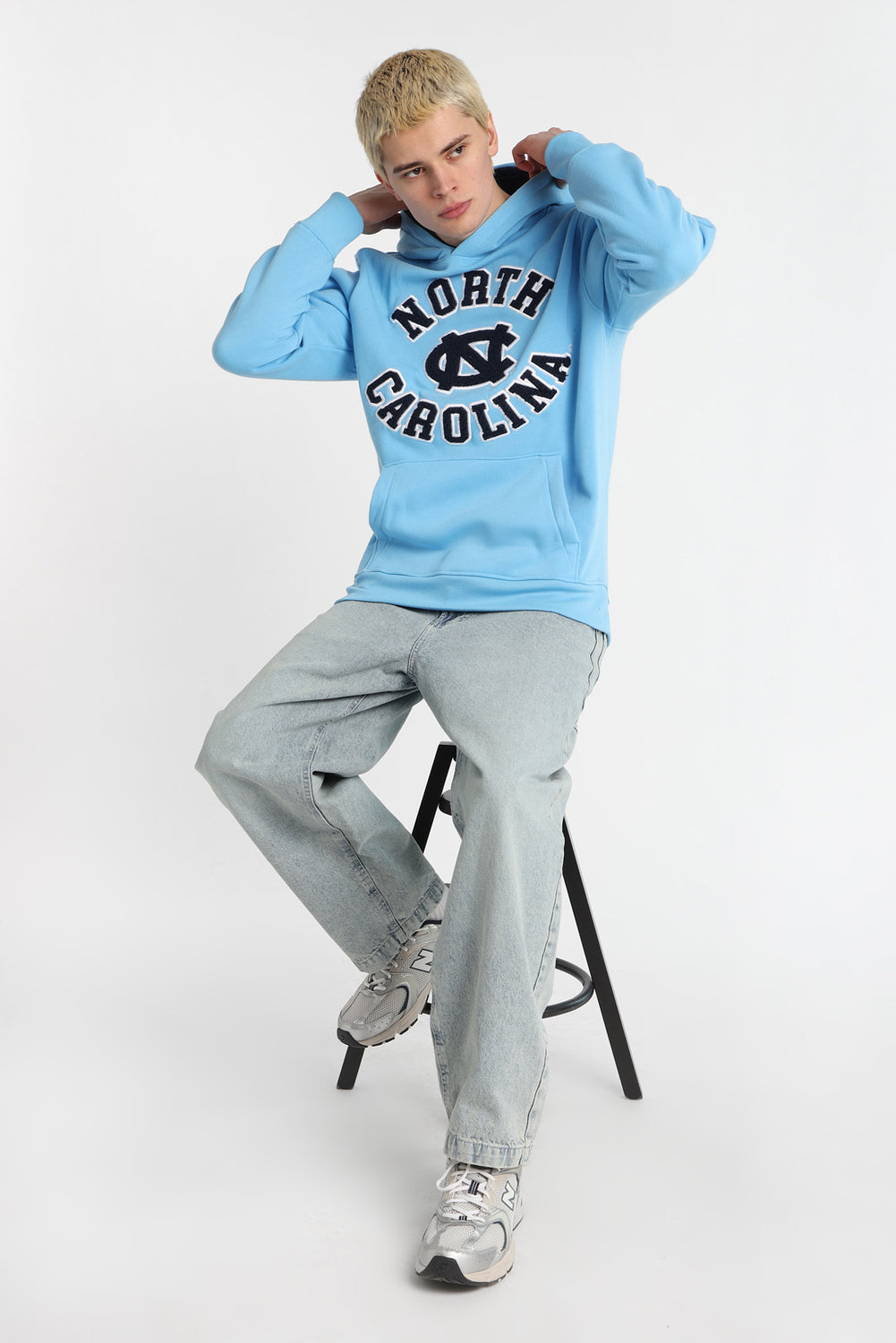 University Of North Carolina Chenille Contrast Hoodie University Of North Carolina Chenille Contrast Hoodie