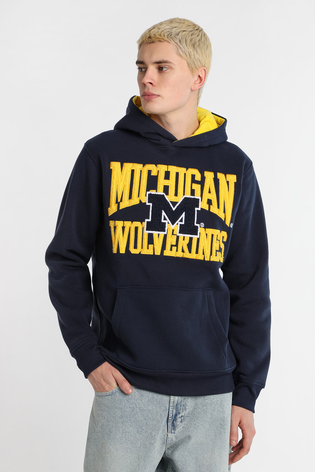 Michigan Wolverines Chenille Contrast Hoodie Michigan Wolverines Chenille Contrast Hoodie