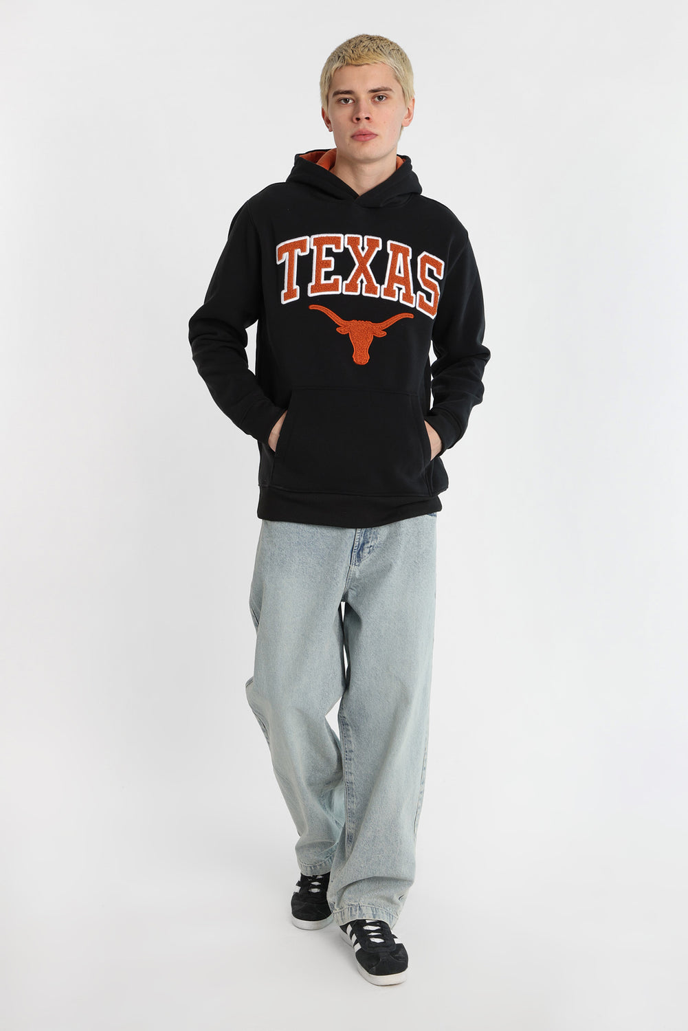 Haut à capuchon logo chenille Texas Longhorns Haut à capuchon logo chenille Texas Longhorns