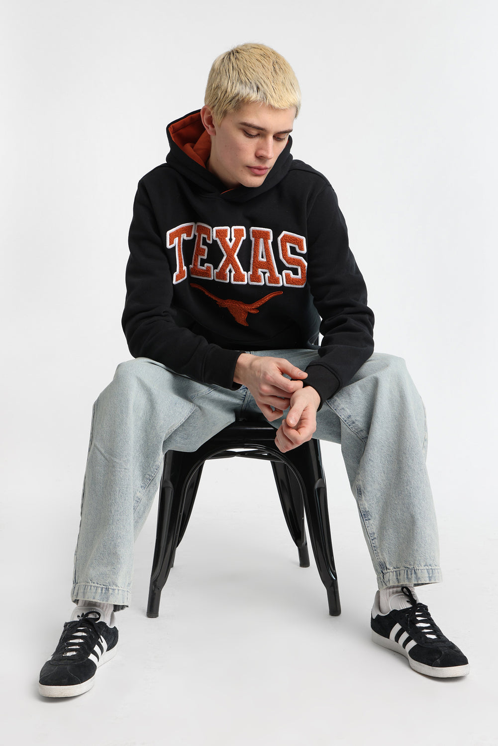 Texas Longhorns Chenille Contrast Hoodie Texas Longhorns Chenille Contrast Hoodie