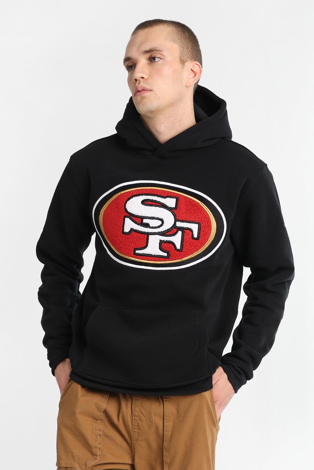 Haut à capuchon logo chenille San Francisco 49ers Haut à capuchon logo chenille San Francisco 49ers