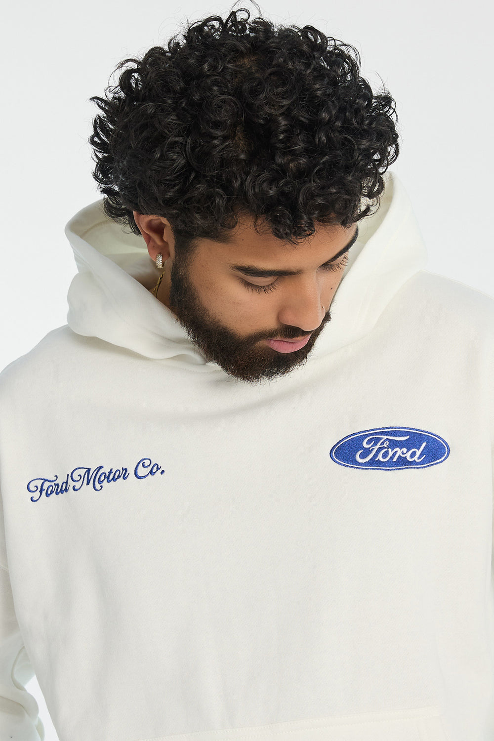 Mens Ford Motor Co. Embroidered Hoodie Mens Ford Motor Co. Embroidered Hoodie