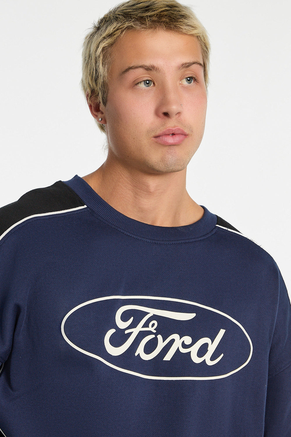 Mens Ford Colour Block Oversized Sweatshirt Mens Ford Colour Block Oversized Sweatshirt