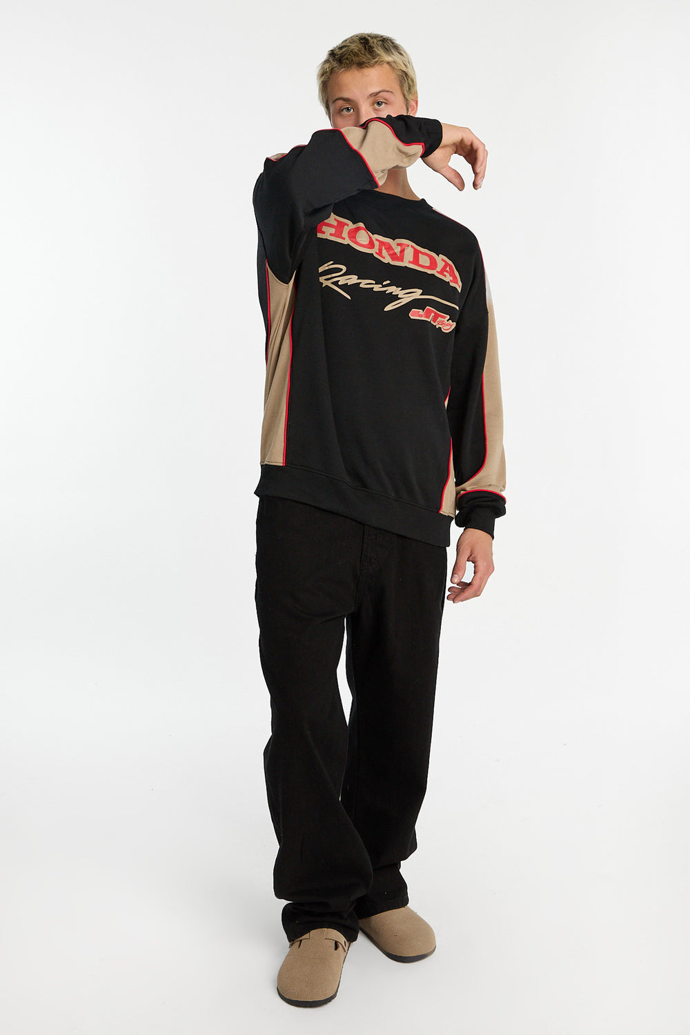 Mens Honda Racing Oversized Sweatshirt Mens Honda Racing Oversized Sweatshirt