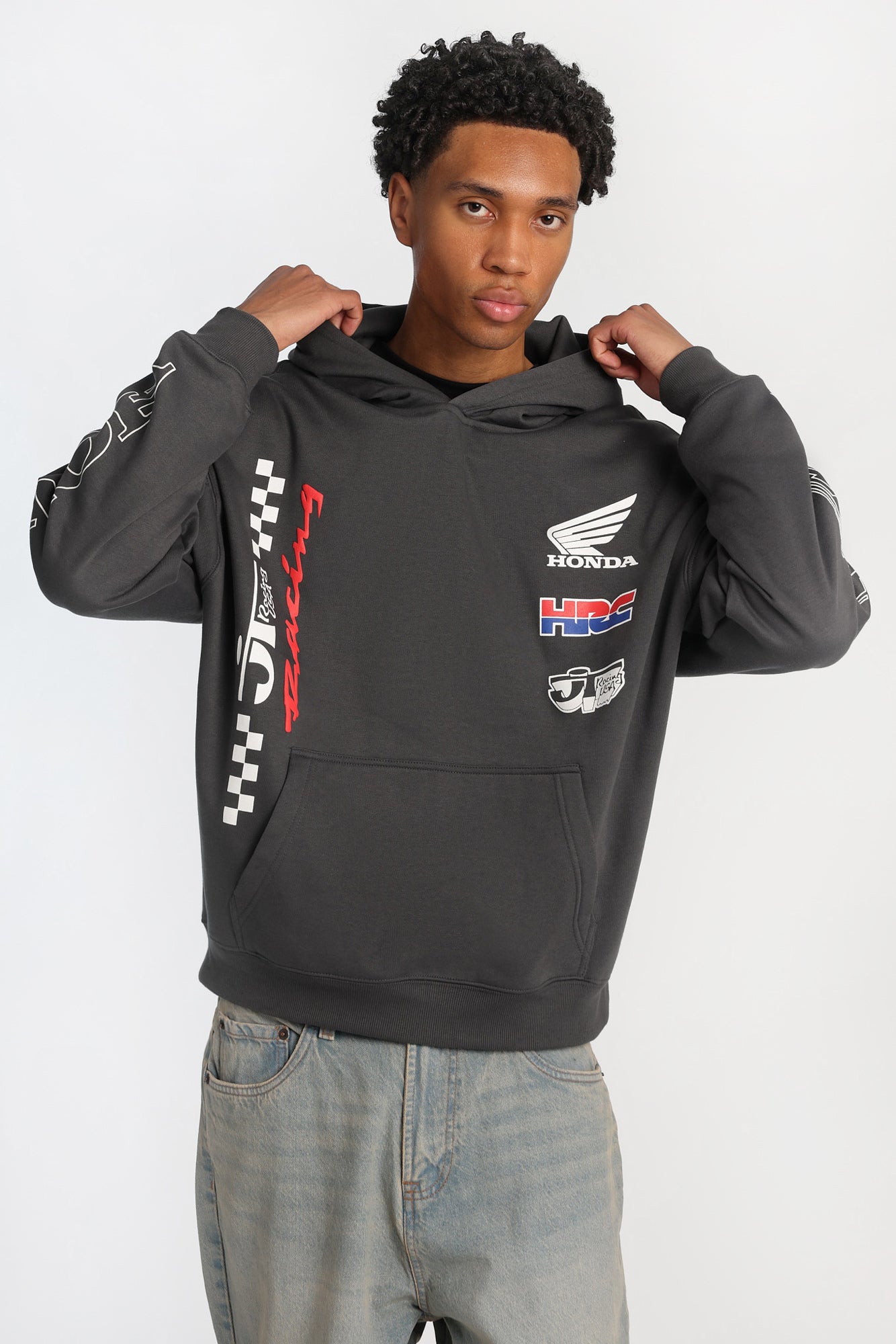 Honda Racing Graphic Hoodie - Dark Grey /