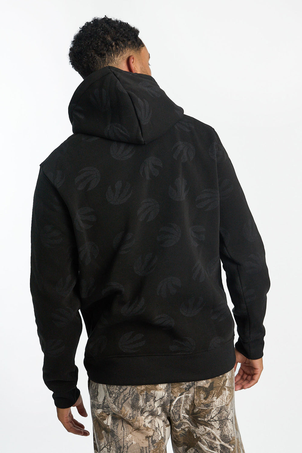 Mens Toronto Raptors AOP Chenille Logo Hoodie Mens Toronto Raptors AOP Chenille Logo Hoodie