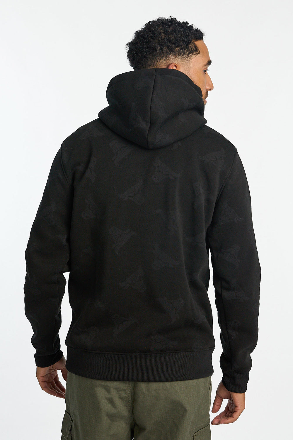 Haut à capuchon imprimé ton sur ton et logo chenille Chicago Bulls homme Haut à capuchon imprimé ton sur ton et logo chenille Chicago Bulls homme