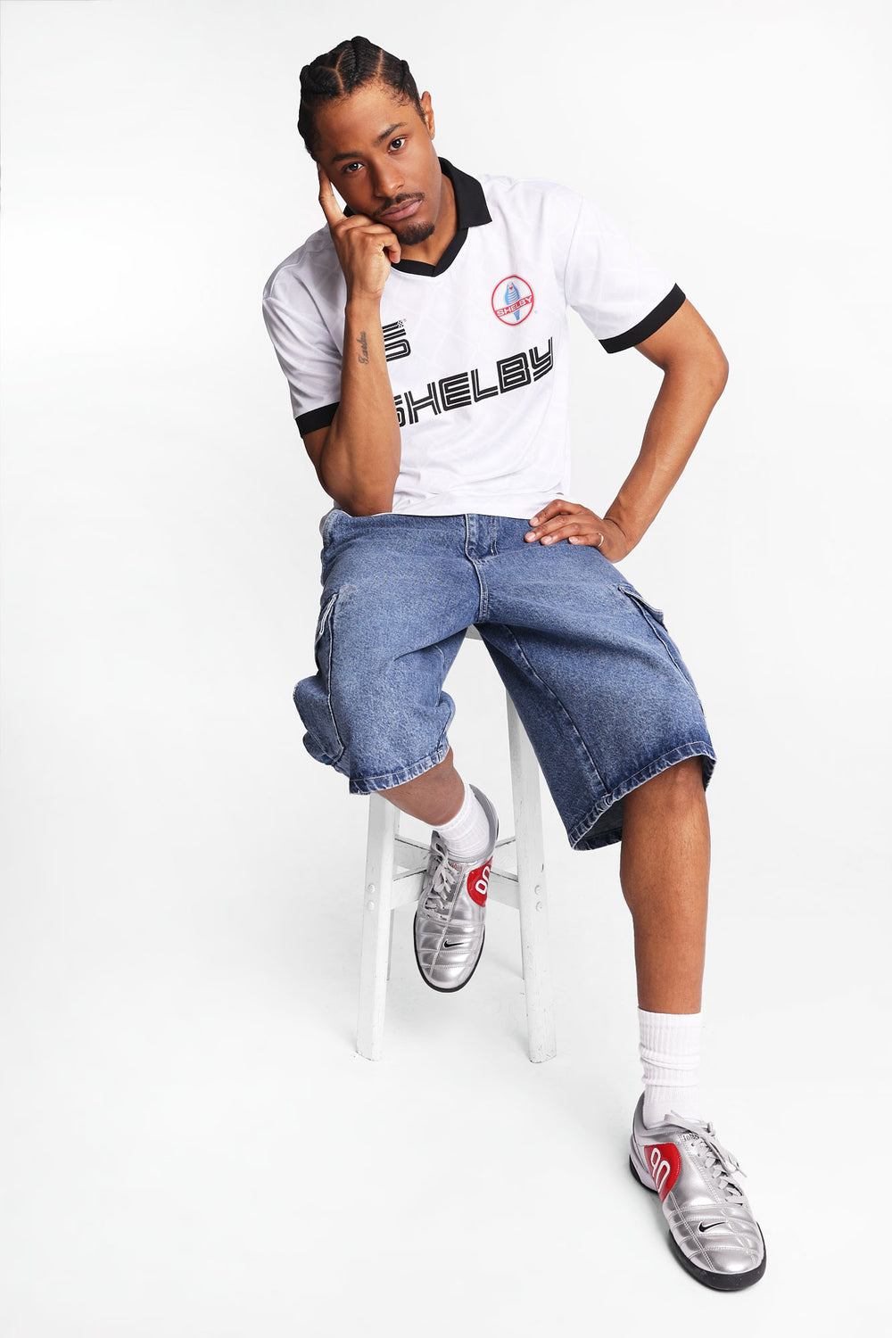 Maillot de soccer imprimé Shelby Cobra Maillot de soccer imprimé Shelby Cobra