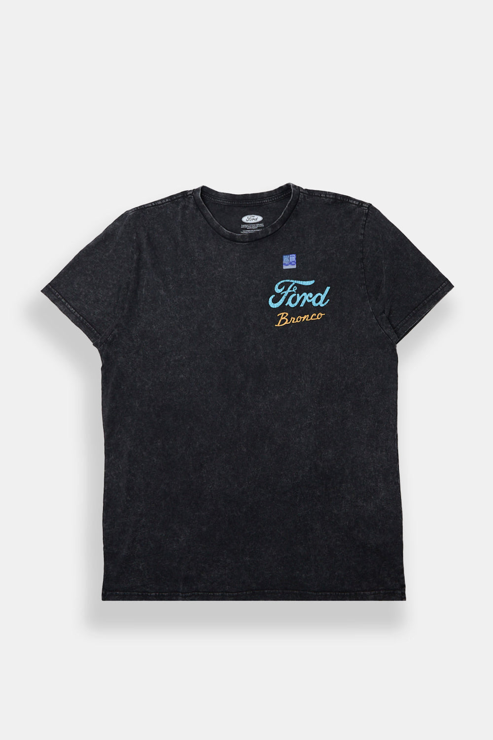 T-shirt délavé imprimé Ford Bronco homme T-shirt délavé imprimé Ford Bronco homme