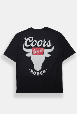 Mens Coors Rodeo Puff Print Graphic Tee