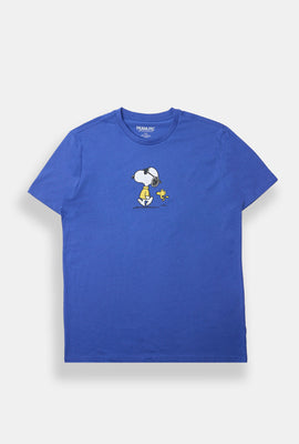 T-shirt imprimé Peanuts Snoopy et Woodstock homme