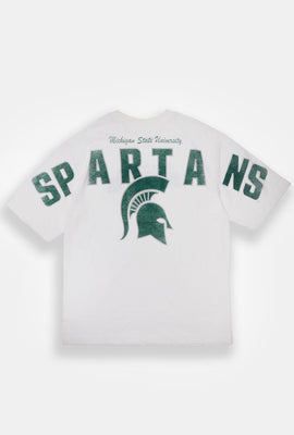 T-shirt surdimensionné imprimé Michigan State University Spartans homme