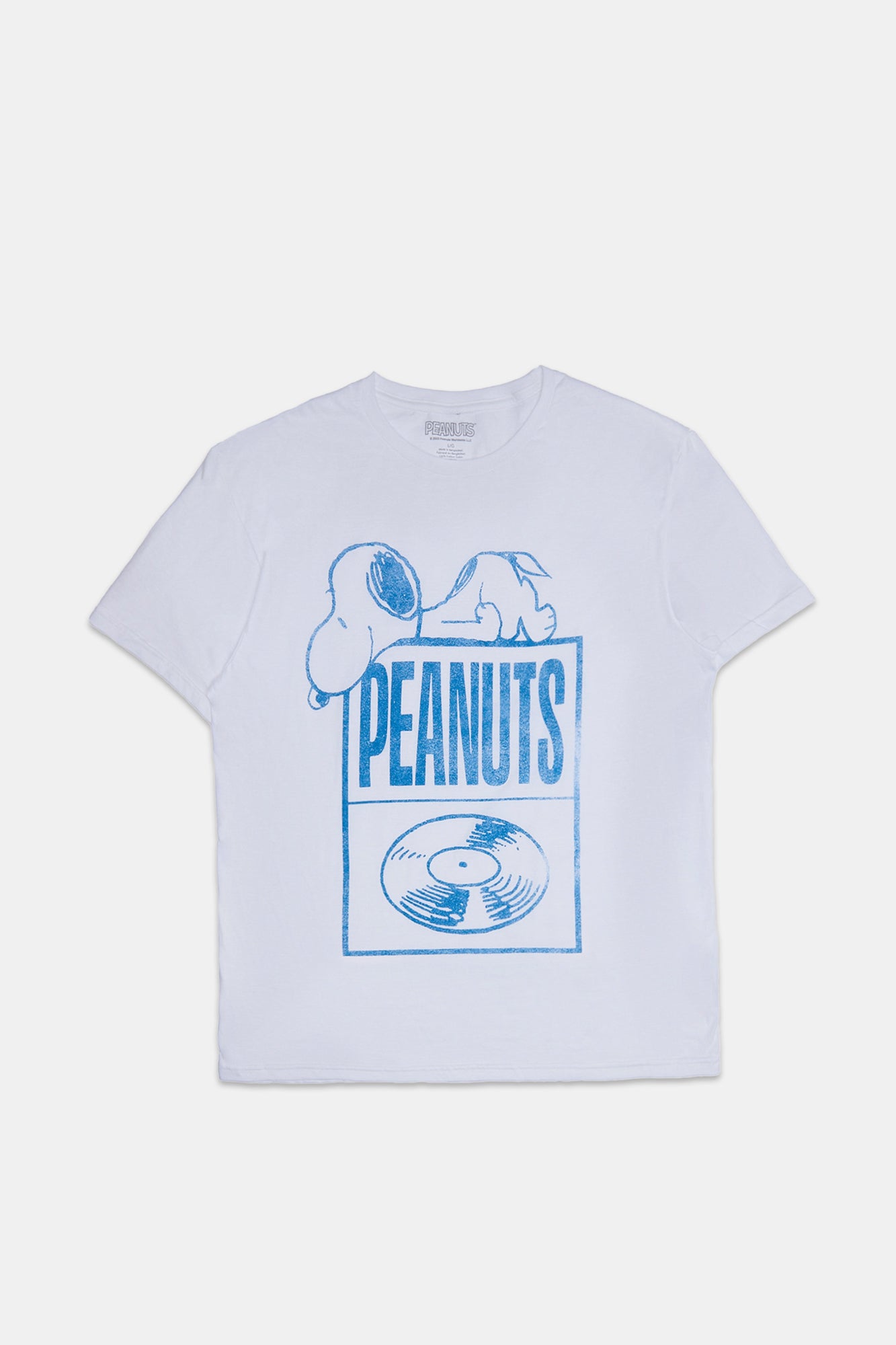 Mens Peanuts Graphic T-Shirt - White /