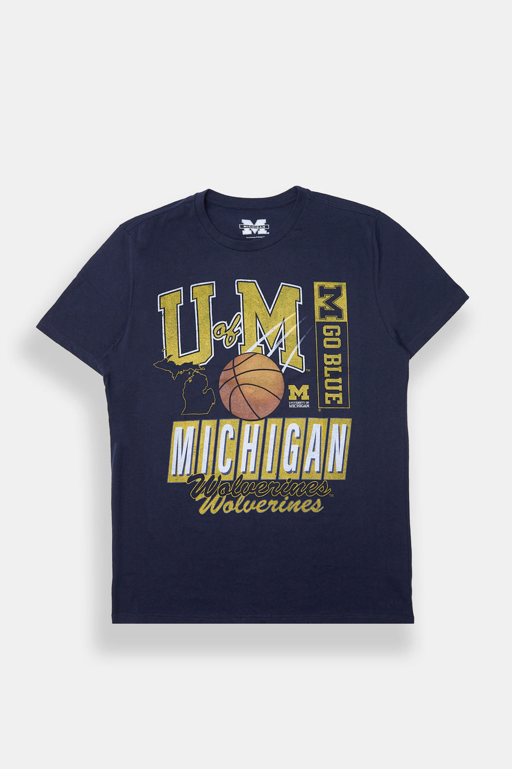 T-shirt imprimé Michigan Wolverines Basketball homme T-shirt imprimé Michigan Wolverines Basketball homme