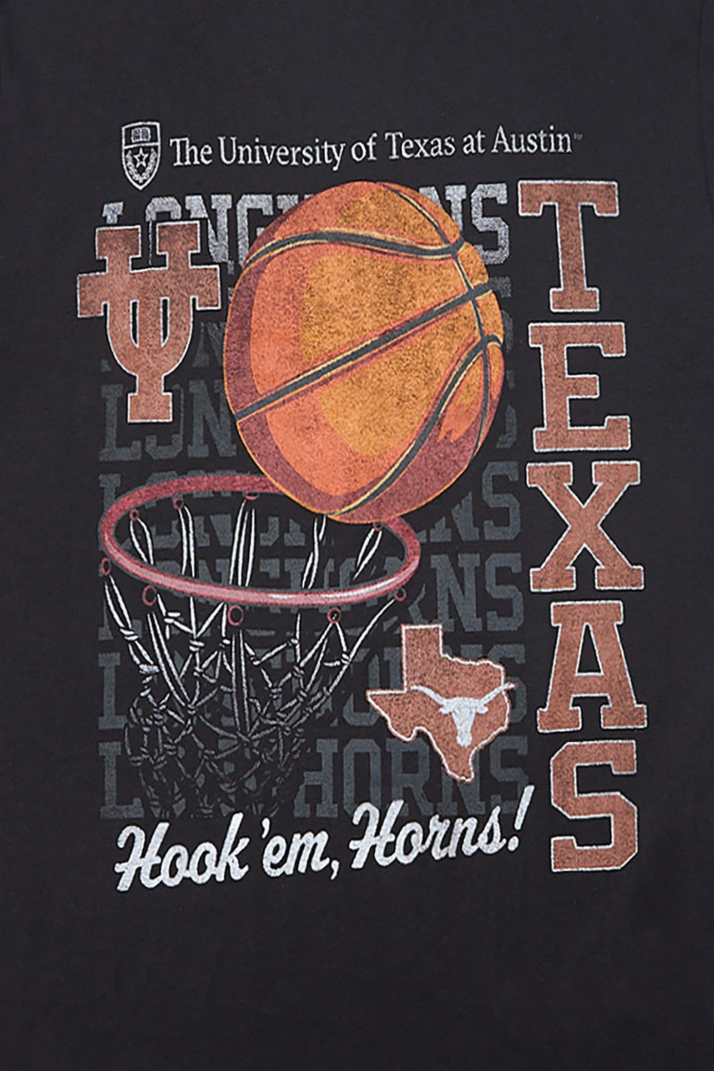 Mens Texas Longhorns Basketball Graphic Tee Mens Texas Longhorns Basketball Graphic Tee