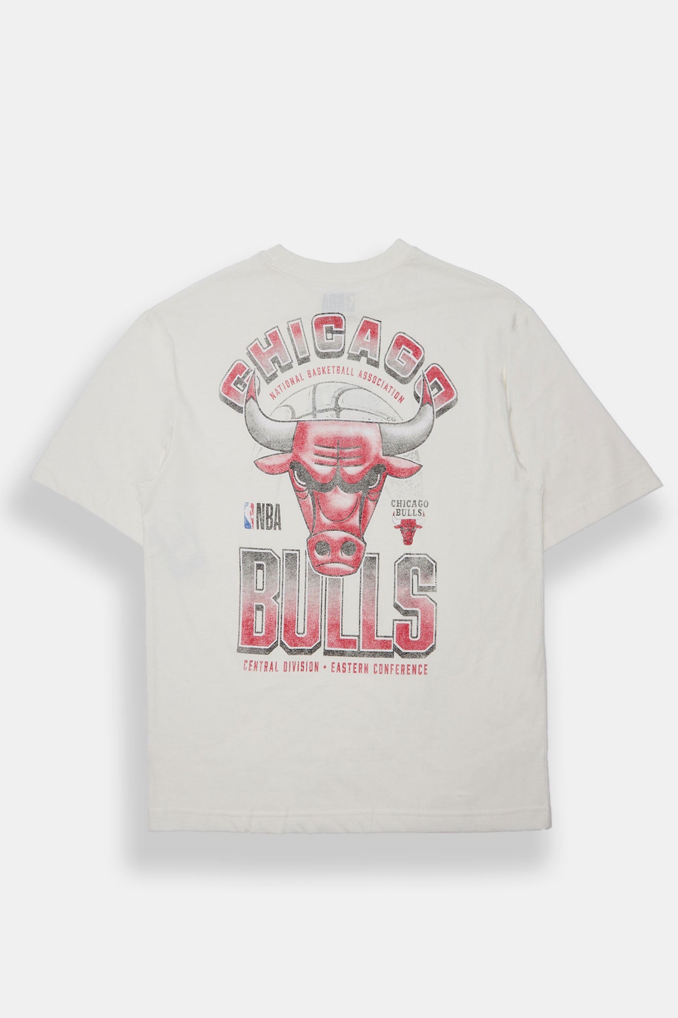 Mens Chicago Bulls Graphic Oversized Tee - White /