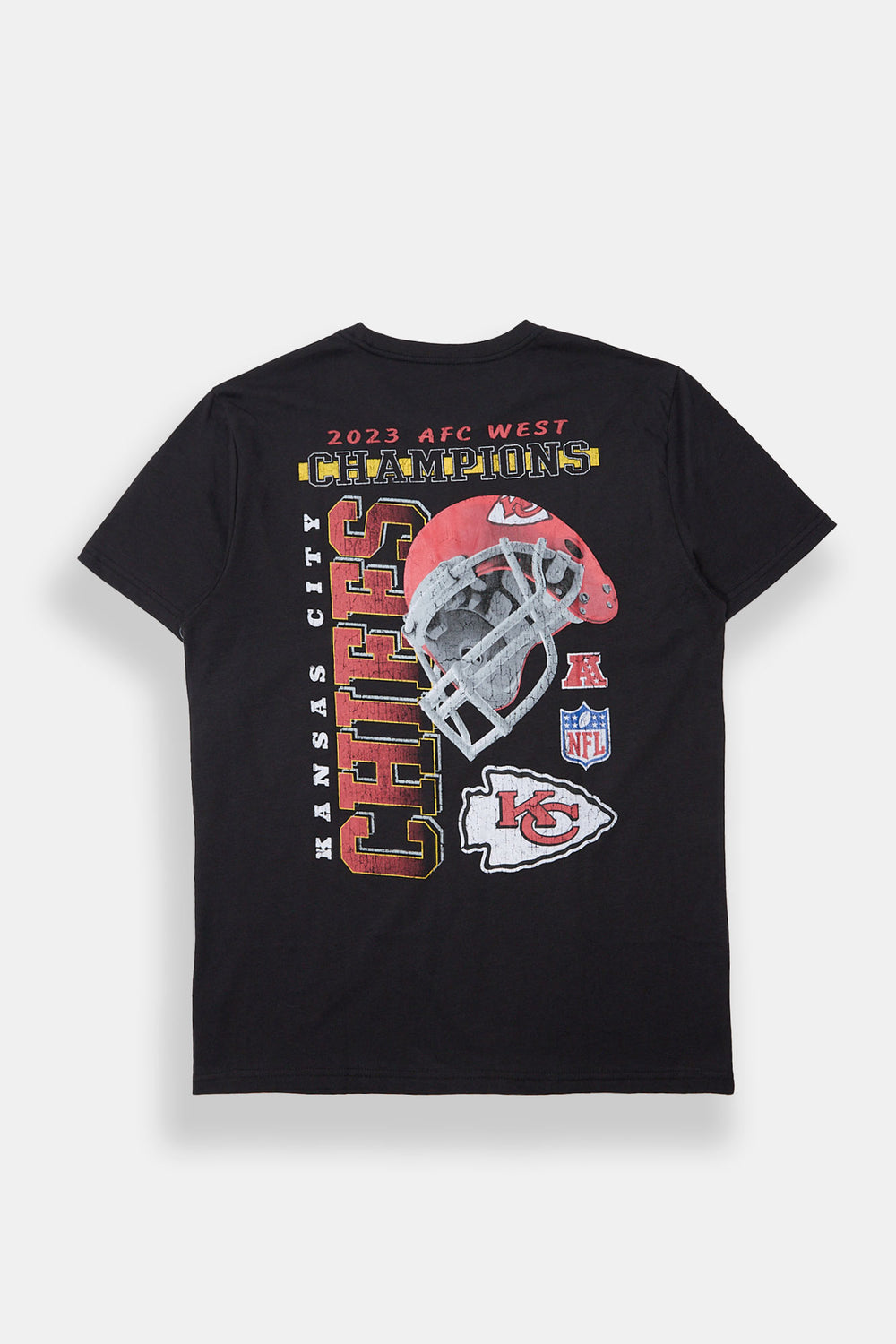 Mens Kansas City Chiefs 2023 AFC West Graphic Oversized Tee Mens Kansas City Chiefs 2023 AFC West Graphic Oversized Tee