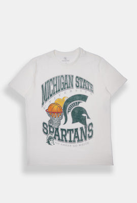Mens Michigan State Spartans Net Oversized Tee