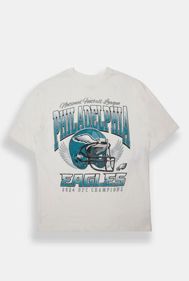 Mens Philadelphia Eagles 2022 Champions Graphic Oversized Tee