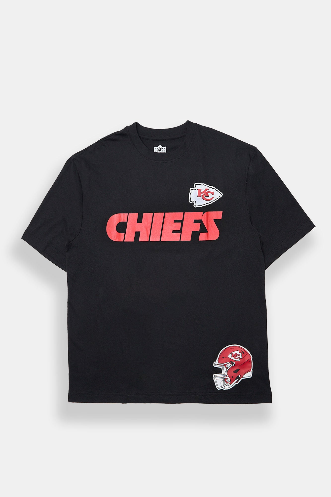 Mens Kansas City Chiefs HD Graphic Oversized Tee - Black /