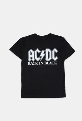 Mens AC/DC Back in Black Graphic T-Shirt