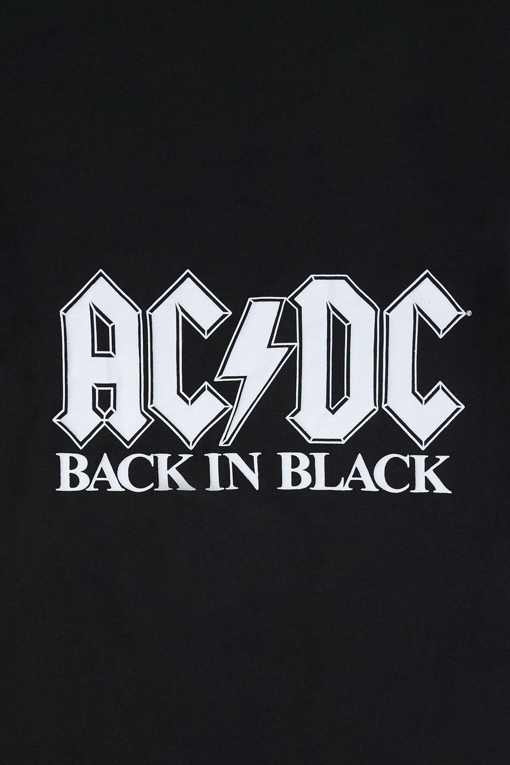 Mens AC/DC Back in Black Graphic T-Shirt Mens AC/DC Back in Black Graphic T-Shirt