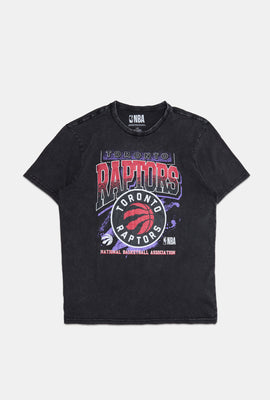 T-shirt délavé imprimé Toronto Raptors homme