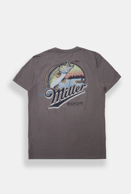 T-shirt imprimé de pêche Miller High Life