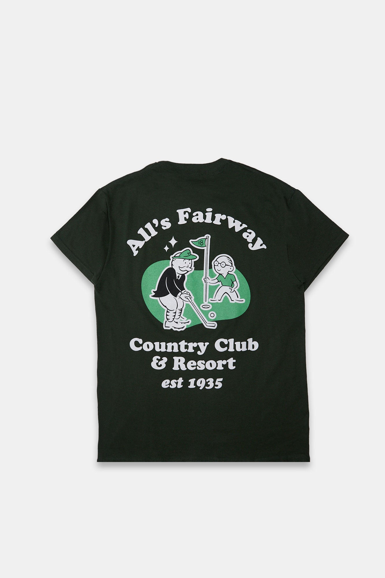Mens Monopoly Graphic T-Shirt - Green /