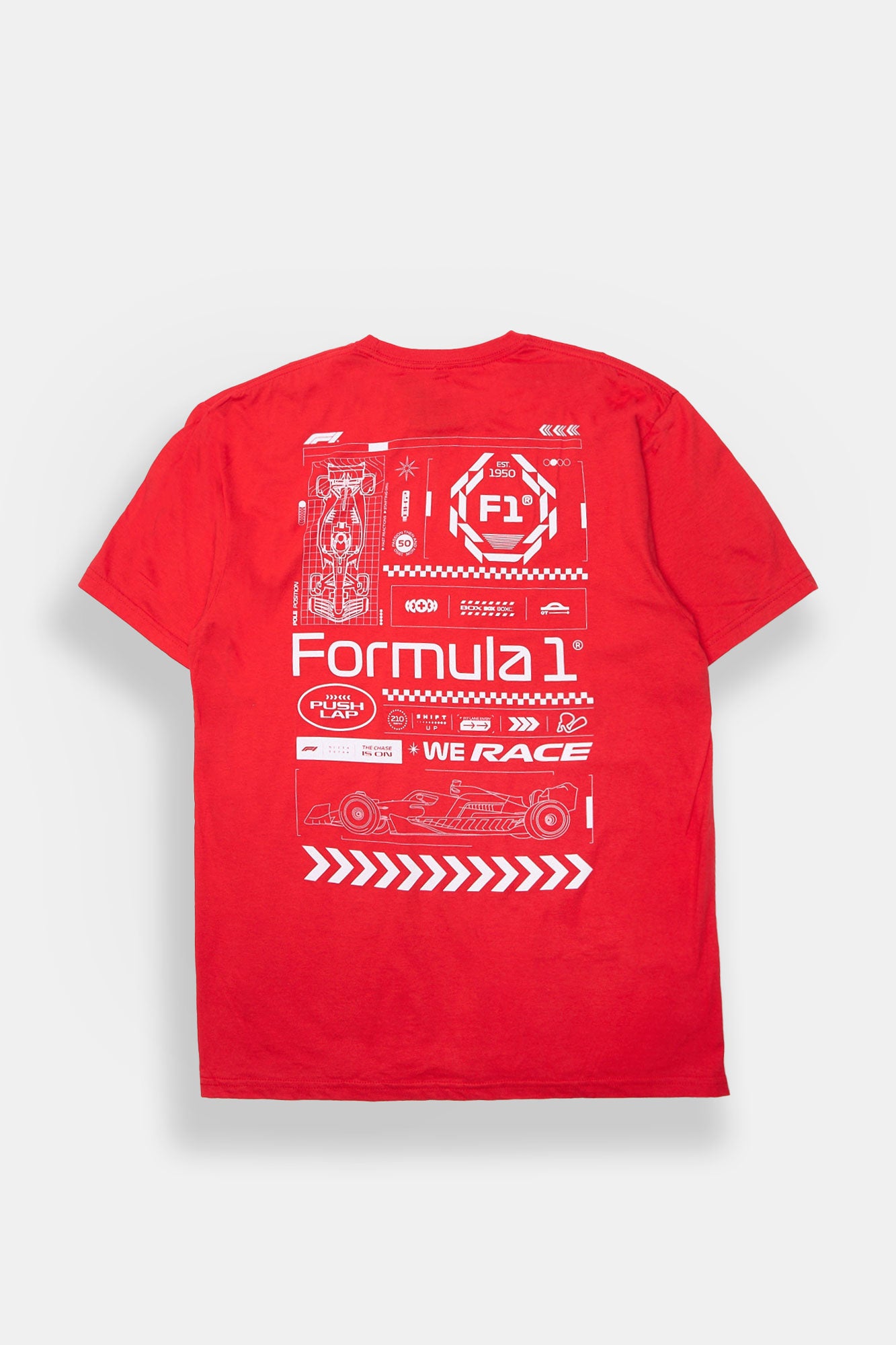 Mens Grand Prix Graphic Tee - Red /