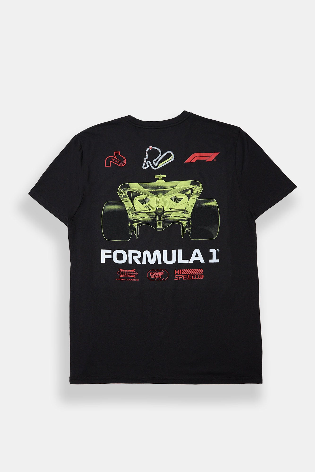 Mens Formula 1 Car Graphic Tee - Black /