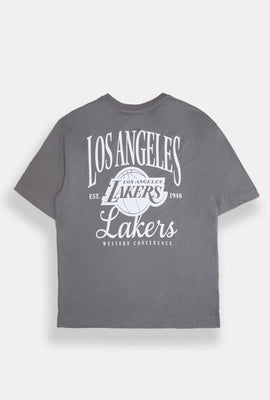 Los Angeles Lakers Embroidered Graphic Oversized Tee