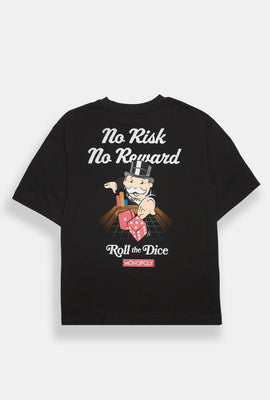 Monopoly No Risk No Reward Oversized Tee