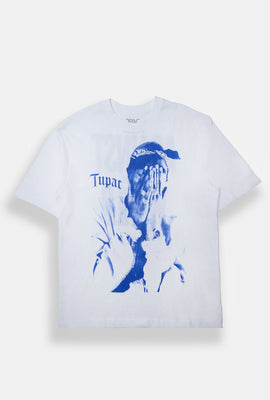 Mens Tupac Me Against The World Graphic Oversized Tee