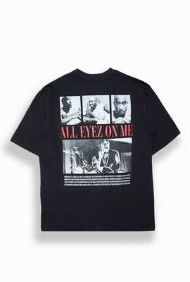 Mens 2Pac All Eyez On me Graphic Oversized Tee