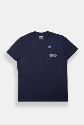 T-shirt à poche avec logo Ford brodé