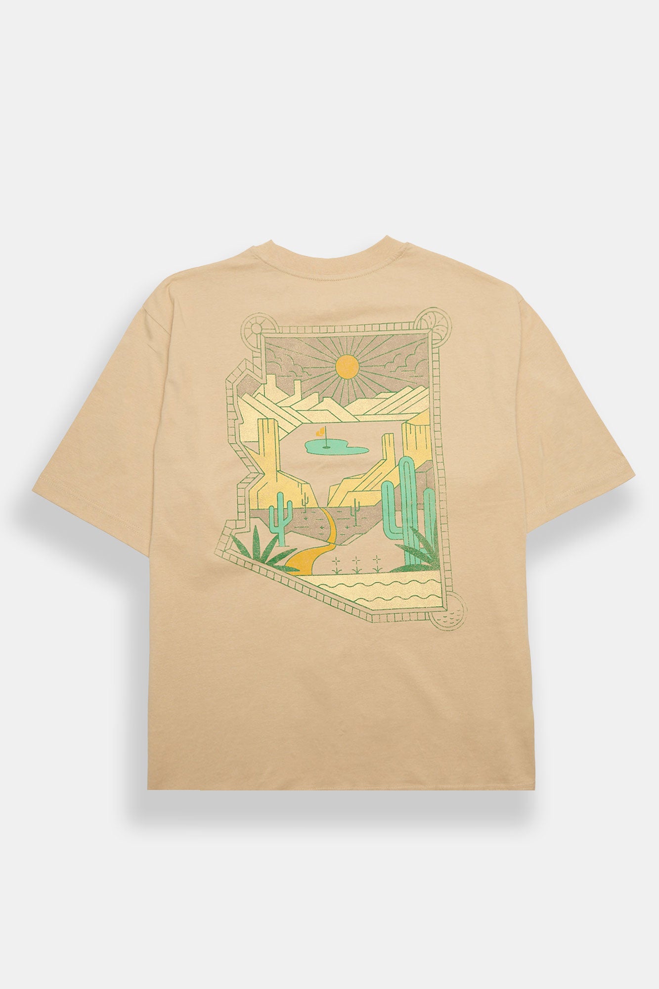 WM Phoenix Open Graphic Oversized Tee - Tan /